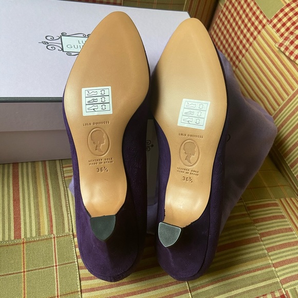 Lulu Guinness Nathalie Purple Shoes - Picture 5 of 8